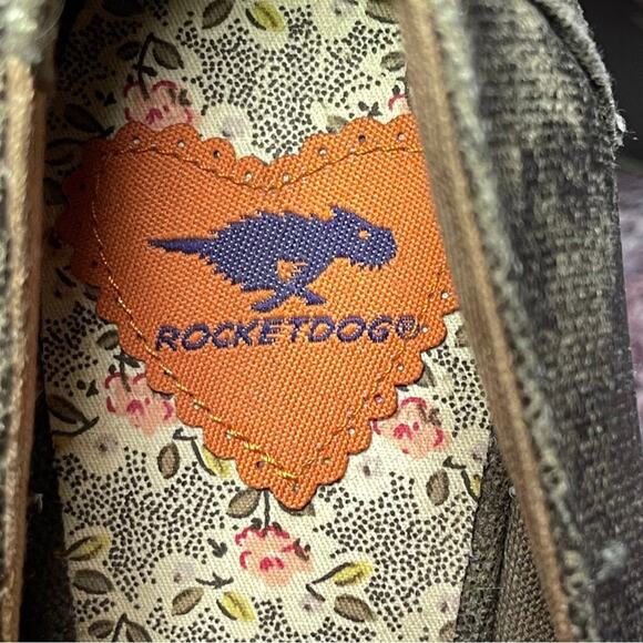 Rocket Dog heels platform chunky brown peep toe wedge size 8M - Picture 7 of 9